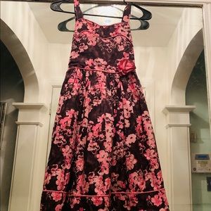 Jenny & Me pink & brown dress Size 12